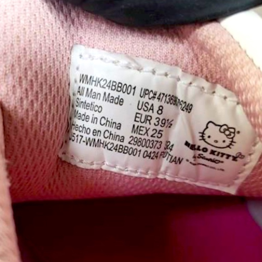 Saniro Hello Kitty Pink Size 8 Sneakers - Picture 3 of 5